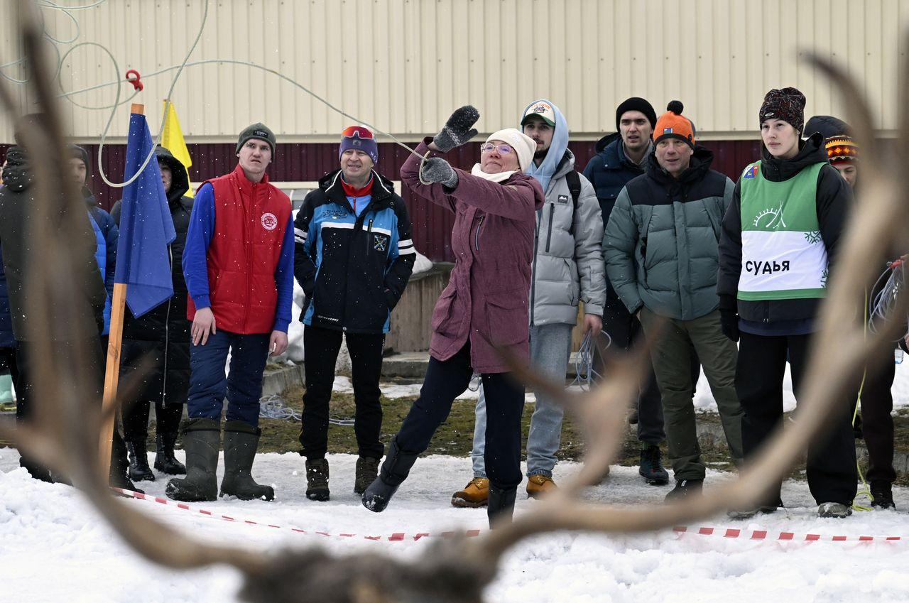 В Ловозере устроили гонки на оленьих упряжках В Ловозере устроили гонки на оленьих упряжках