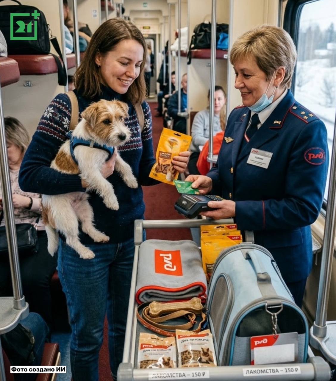 В поездах Мурманска теперь можно приобрести товары для питомцев