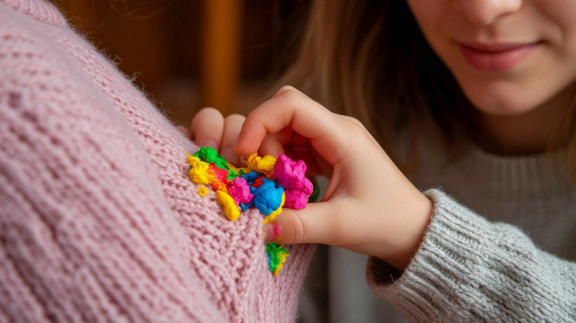 Как удалить пластилин с одежды: простые методы для спасения любимой вещи