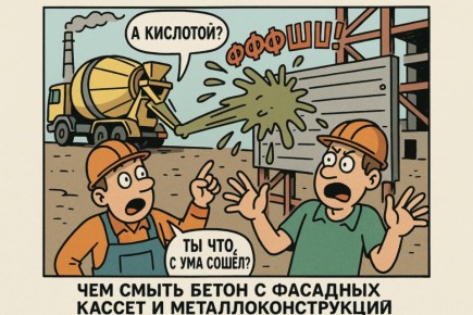 Как эффективно избавиться от бетона: секреты быстрого очищения фасадных кассет и металла