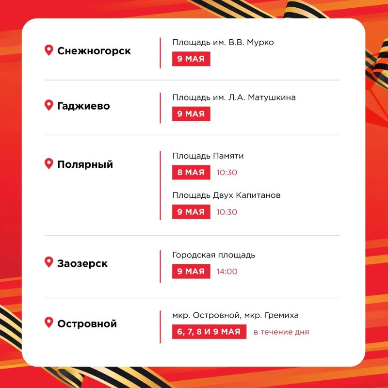 «Георгиевская лента»: в Мурманской области в преддверии Дня Победы продолжается всероссийская акция «Георгиевская лента»: в Мурманской области в преддверии Дня Победы продолжается всероссийская акция