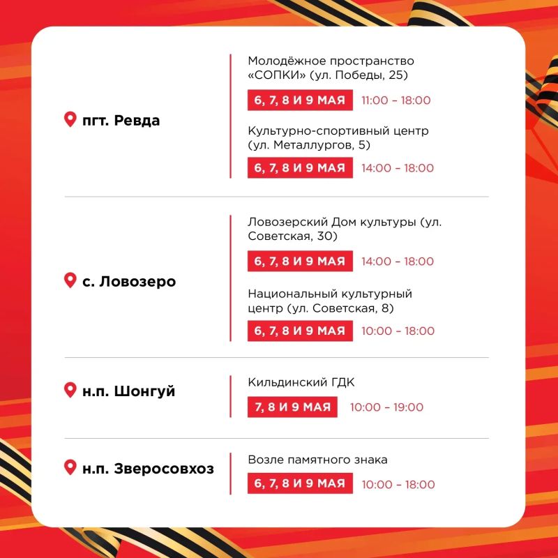 «Георгиевская лента»: в Мурманской области в преддверии Дня Победы продолжается всероссийская акция «Георгиевская лента»: в Мурманской области в преддверии Дня Победы продолжается всероссийская акция