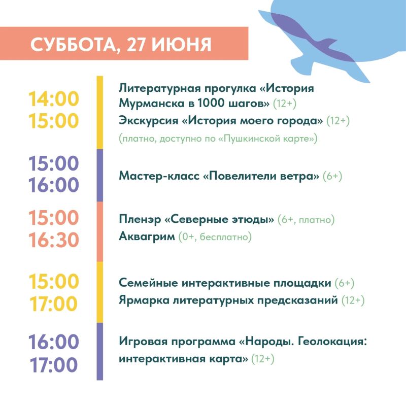 В выходные – на флагманскую площадку акции «На Севере – лето» всей семьей! В выходные – на флагманскую площадку акции «На Севере – лето» всей семьей!