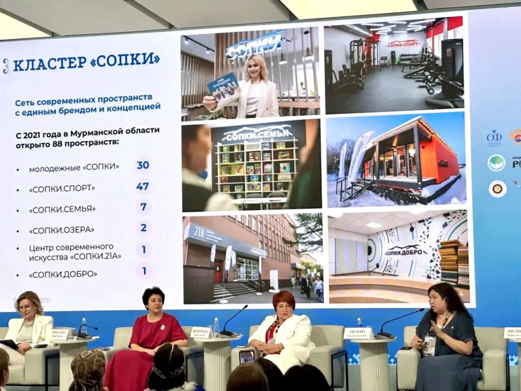 «Это инвестиция в человека, в семью, в будущее российского Севера»: министр культуры Мурманской области представила проект «СОПКИ.СЕМЬЯ» на II Форуме женщин Севера в Москве «Это инвестиция в человека, в семью, в будущее российского Севера»: министр культуры Мурманской области представила проект «СОПКИ.СЕМЬЯ» на II Форуме женщин Севера в Москве
