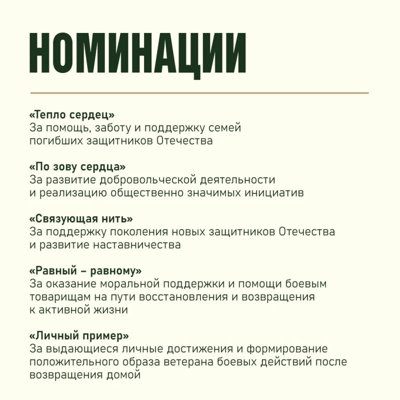 Госфонд «Защитники Отечества» организовал для ветеранов СВО премию общественного признания «Возвращение» Госфонд «Защитники Отечества» организовал для ветеранов СВО премию общественного признания «Возвращение»