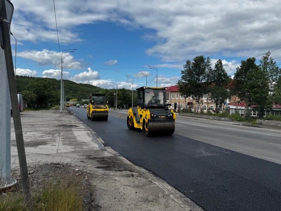 Продолжается ремонт автомобильной дороги «Объездная автомобильная дорога города Североморска» Продолжается ремонт автомобильной дороги «Объездная автомобильная дорога города Североморска»