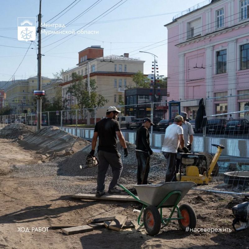 Работы по благоустройству и капитальному ремонту общественного пространства на пр. Ленина - ул. Профсоюзов продолжаются в соответствии с утвержденным графиком Работы по благоустройству и капитальному ремонту общественного пространства на пр. Ленина - ул. Профсоюзов продолжаются в соответствии с утвержденным графиком