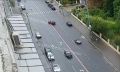 Красная Ferrari врезалась в забор в центре Москвы