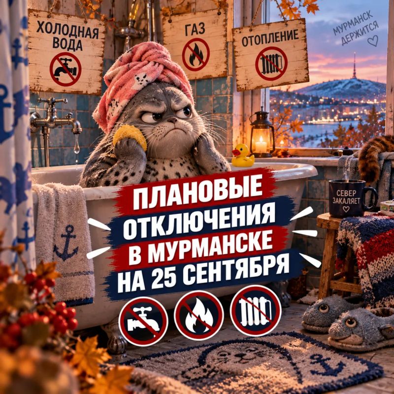 Плановые отключения в Мурманске