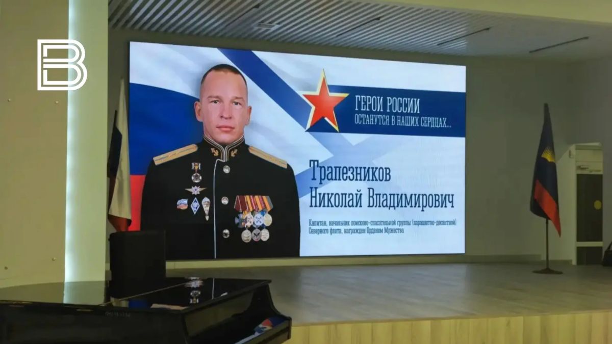 В Мурманске открыли мурал, посвящённый памяти Николая Трапезникова В Мурманске открыли мурал, посвящённый памяти Николая Трапезникова
