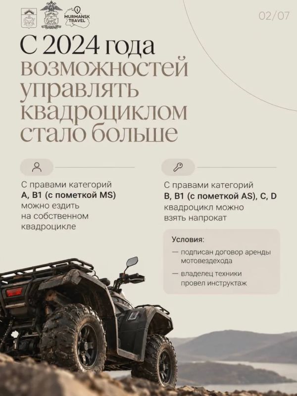 На квадроцикле – по правилам! На квадроцикле – по правилам!