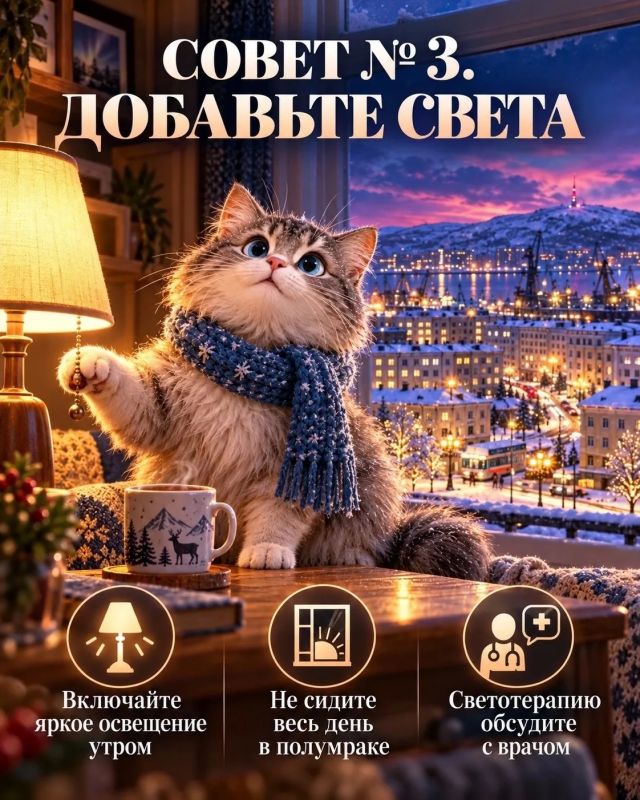 Скоро Мурманск останется без солнца: как пережить полярную ночь и не растерять силы Скоро Мурманск останется без солнца: как пережить полярную ночь и не растерять силы