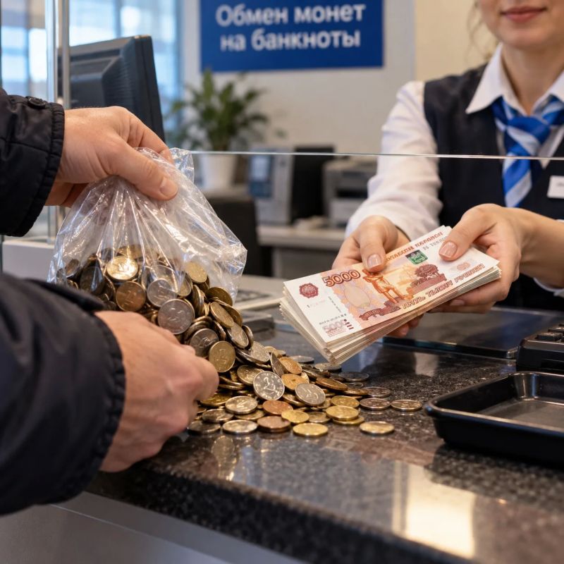 Жителям Мурманской области предлагают обменять мелочь на купюры