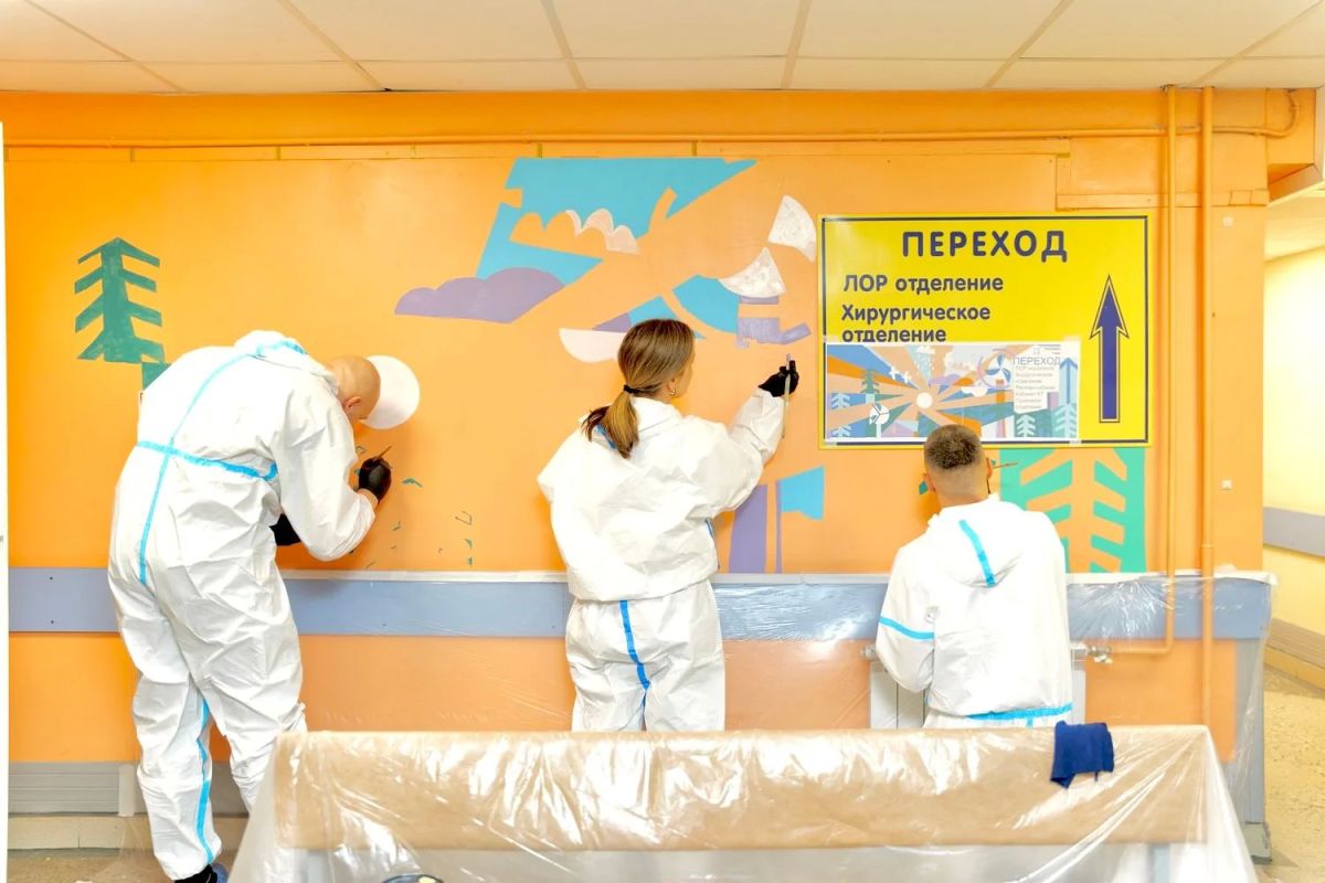Белые медведи, киты, сопки и герои саамских сказок поселятся в Мурманской областной детской больнице Белые медведи, киты, сопки и герои саамских сказок поселятся в Мурманской областной детской больнице
